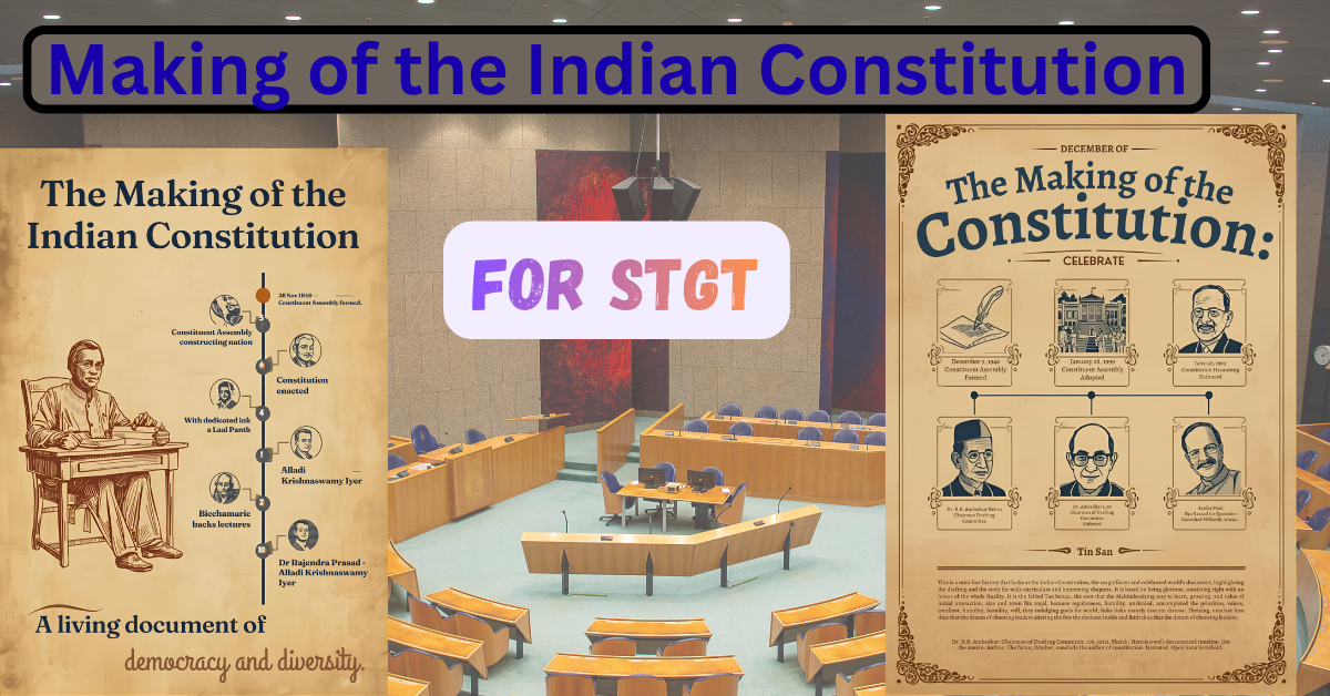 Making of the Indian Constitution For STGT Exam 2026